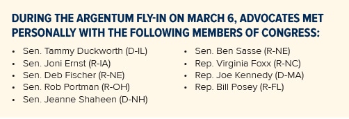 info box of congressional attendees